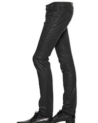 Diesel Black Gold 165cm Shiny Coated Stretch Denim Jeans