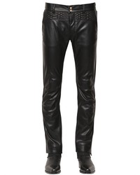 Roberto Cavalli 17cm Faux Leather Denim Jeans