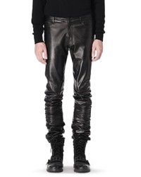 Alexander Wang Gathered Leather Jeans