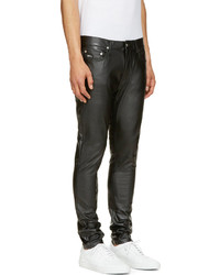 April 77 April77 Black Leather Joey Lezzer Jeans