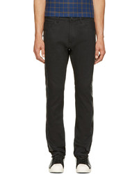 Facetasm Black Denim Leather X Jeans