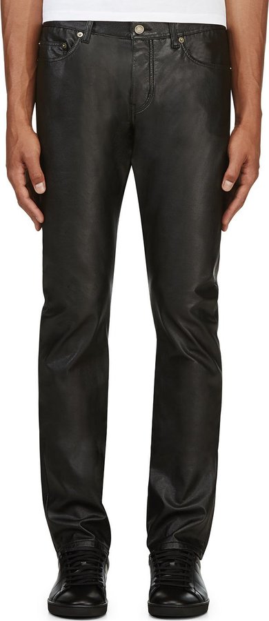 faux leather jeans womens