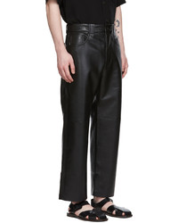 Nanushka Black Nor Regenerated Leather Trousers