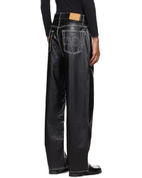 Eytys Black Orion Faux Leather Trousers