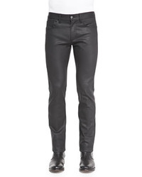 Versace Collection Slim Fit Coated Denim Jeans