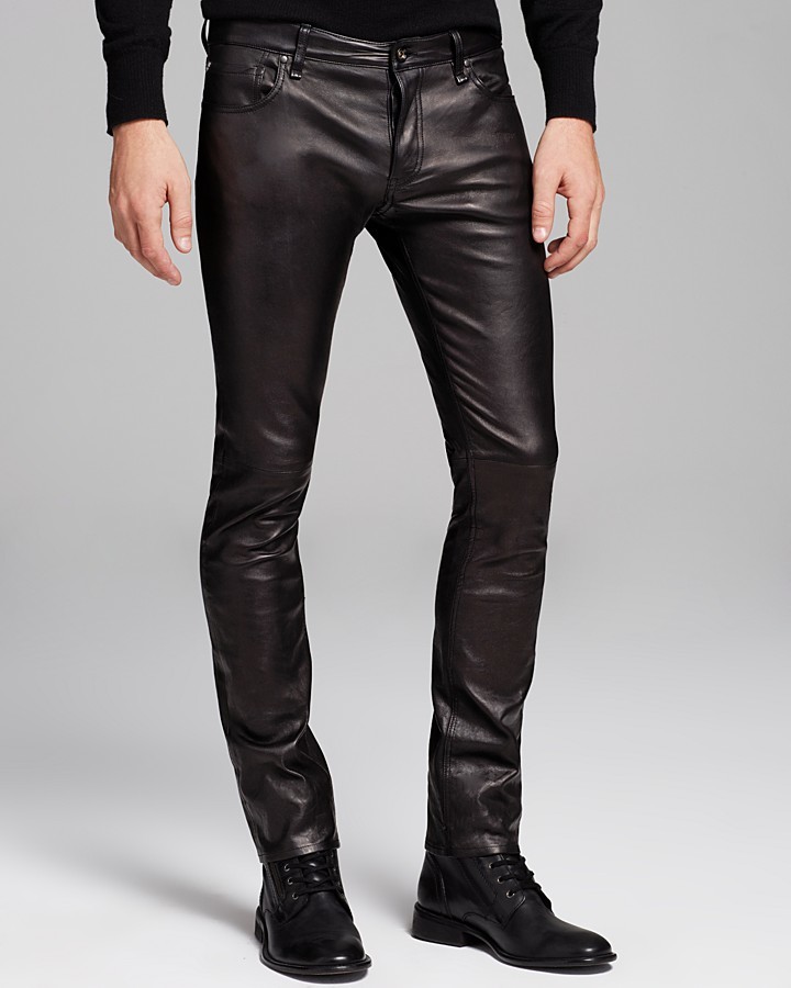 leather skinny fit jeans