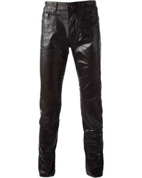 diesel leather pants mens