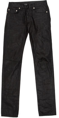 dior waxed jeans