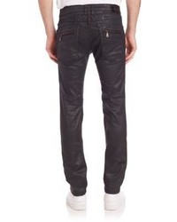 Robin's Jeans Embellished Coated Straight Leg Jeans