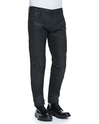 G Star G Star Black Coated 5620 Tapered Jeans