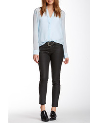 7 For All Mankind Gwenevere Cropped Coated Skinny Jean