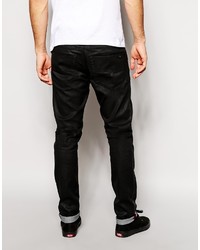 Diesel Jeans Tepphar Skinny Fit 663q Stretch Black Coated