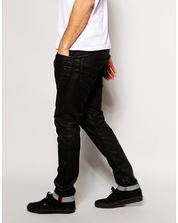 Diesel Jeans Tepphar Skinny Fit 663q Stretch Black Coated