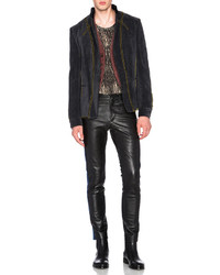 Haider Ackermann Leather Jeans Style Trousers