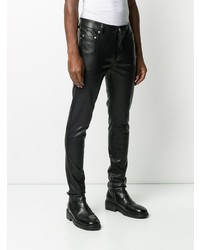 Rick Owens DRKSHDW Leather Look Slim Fit Jeans