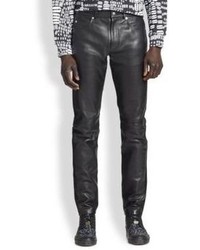 alexander mcqueen leather pants