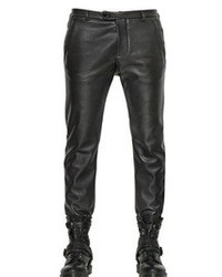 MSGM 17cm Faux Leather Trousers