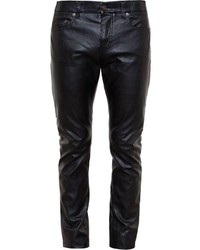 Saint Laurent Slim Faux Leather Jeans