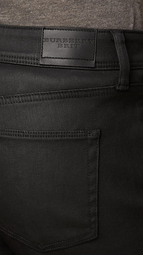 Rendition Uundgåelig Fellow Burberry Skinny Fit Low Rise Wax Coated Jeans, $250 | Burberry | Lookastic