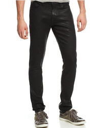 GUESS Slim Tapered Coated Jeans