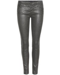 AG Jeans The Legging Ankle Coated Cotton Blend Skinny Jeans