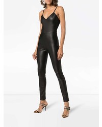 Sprwmn Fitted Leather Jumpsuit