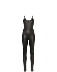Sprwmn Fitted Leather Jumpsuit
