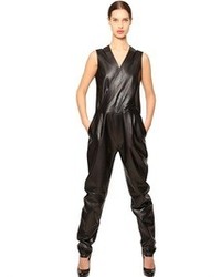 Sleeveless Nappa Leather Jumpsuit