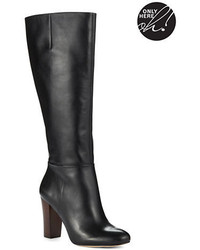 424 Fifth Kamille Leather Knee High Boots