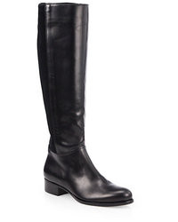 Jimmy Choo 5050 Stretch Leather Suede Knee High Boots