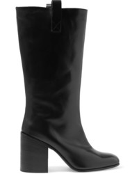 Acne Studios Bamy Leather Knee Boots Black