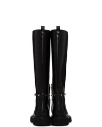 Valentino Black Garavani Tall Boots