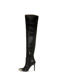 Versace Jeans Couture Black Tall Heeled Boots