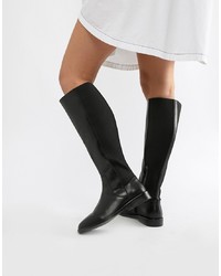 ASOS DESIGN Cadence Leather Riding Boots Leather