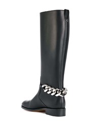Givenchy Chain And Leather Boots