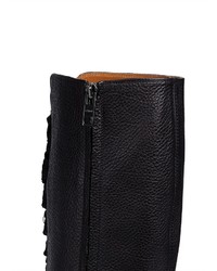 Chloé Chlo Lace Up Knee High Leather Boots