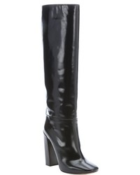 Chloé Chloe Black Patent Leather Knee High Boots