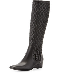 Sesto Meucci Delice Quilted Knee Boot Black