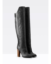 Vince Dempsey Stamped Python Knee High Boot