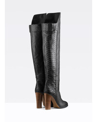 Vince Dempsey Stamped Python Knee High Boot