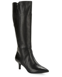 Anne Klein Fedya Leather Knee High Boots