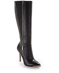 Saks Fifth Avenue RED Hwan Leather Knee High Boots