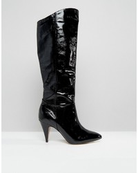 Office Hydra Patent Heeled Knee Boots