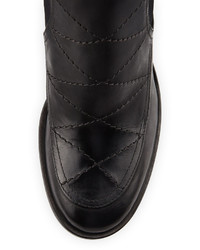 Laurence Dacade Isild Quilted Leather Knee Boot Black