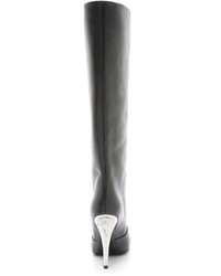 Versus Knee High Leather Boots
