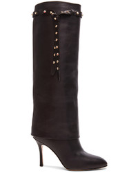 Valentino Knee High Leather Boots