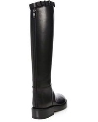 Ann Demeulemeester Knee High Leather Riding Boots