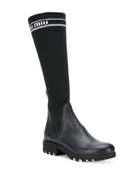 Miu Miu Knee High Sock Boots