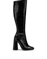 Saint Laurent Knee Length Textured Boots