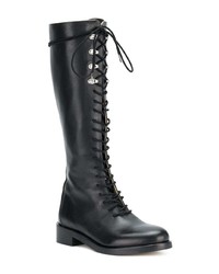 Diesel Lace Up Knee Length Boots